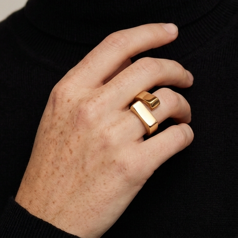 Bague géométrique Ramo