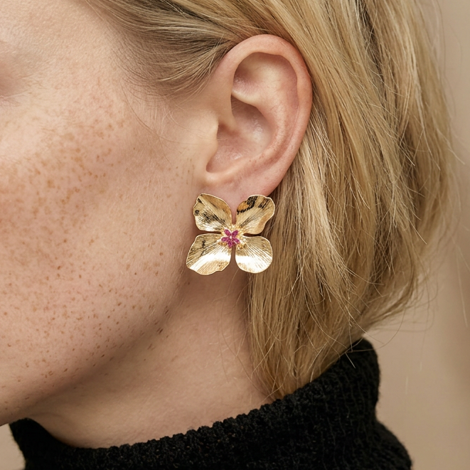 Boucles d'oreilles Blomma