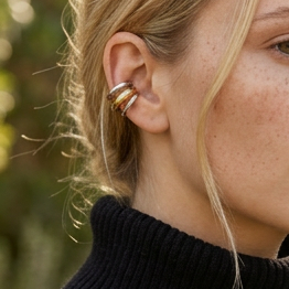 Bague d'oreille doré & argenté